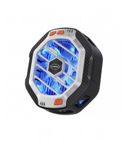 شارژر بی سیم مگنتی 15 وات و فن خنک کننده گوشی موبایل ویوو WiWU Wi-R001 15W Magsafe Charging Featured RGB Light Phone Cooling Fan