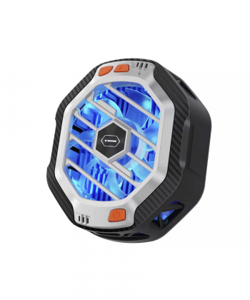 شارژر بی سیم مگنتی 15 وات و فن خنک کننده گوشی موبایل ویوو WiWU Wi-R001 15W Magsafe Charging Featured RGB Light Phone Cooling Fan