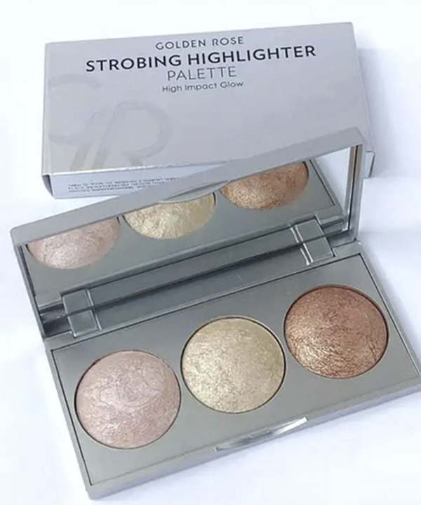 پالت هایلایتر گلدن رز Golden Rose مدل Strobing Highlighter