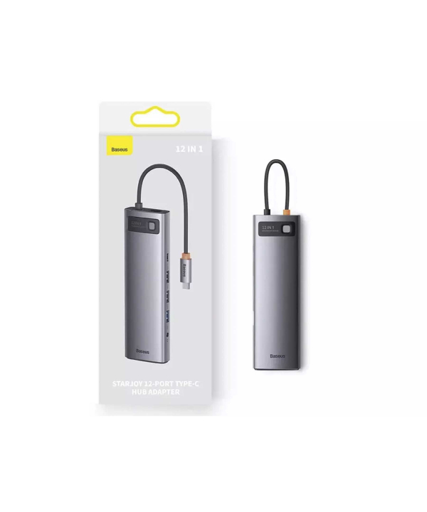 هاب 12 پورت بیسوس Baseus Metal Gleam Multifunctional Type-C 100W WKWG020213