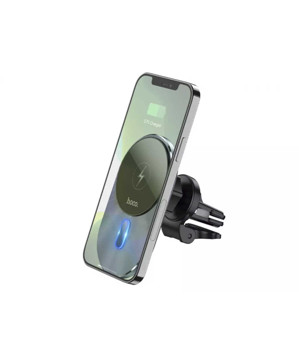نگهدارنده مغناطیسی و شارژر وایرلس خودرو هوکو HOCO Magic magnetic wireless fast charging car holder CA91