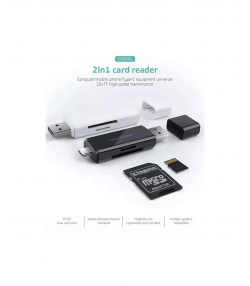 اوتی جی کارتخوان تایپ سی و یو اس بی کوتتسی Coteetci two-in-one card reader 83006