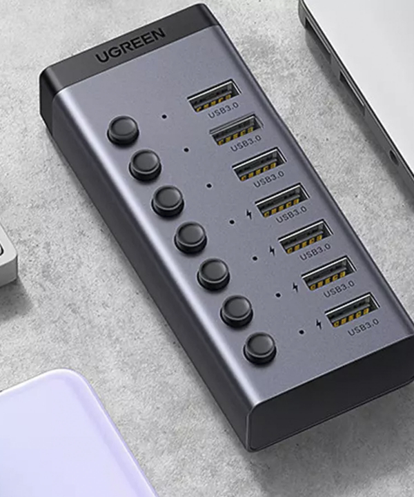 هاب 7 پورت USB 3.0 یوگرین Ugreen CM481 30778 7 Ports USB 3.0
