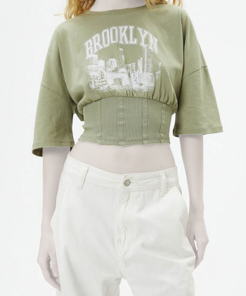 تیشرت آستین کوتاه زنانه کوتون مدل 4SAL10003IK