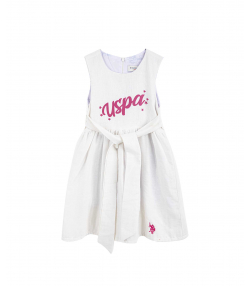 پیراهن دخترانه یو اس پولو کیدز US Polo Kids کد 6014B3