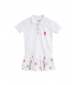 پیراهن دخترانه یو اس پولو کیدز US Polo Kids کد 6013B1
