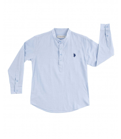 پیراهن لینن پسرانه یو اس پولو کیدز US Polo Kids کد 3105A1