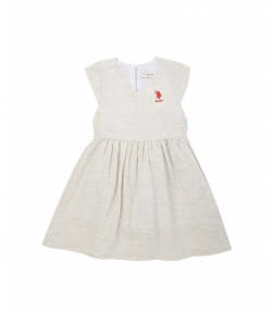 پیراهن دخترانه یو اس پولو کیدز US Polo Kids کد 6014B2