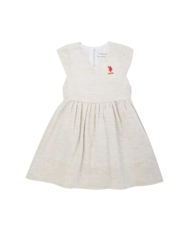 پیراهن دخترانه یو اس پولو کیدز US Polo Kids کد 6014B2