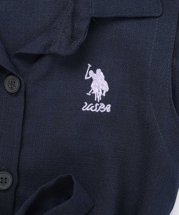 پیراهن دخترانه یو اس پولو کیدز US Polo Kids کد 6014B1