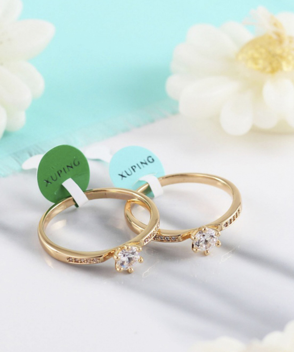 حلقه سولیتر زنانه ژوپینگ Xuping کد AAE-394