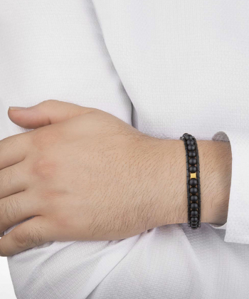 دستبند چرمی سنگ مکعب کیا گالری Kia Gallery کد BMD010