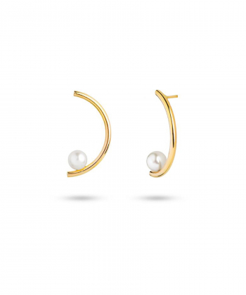 گوشواره فلکسی هلال مروارید کیا گالری Kia Gallery کد EMOH048