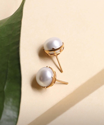 گوشواره کعب مروارید بزرگ کیا گالری Kia Gallery کد EM222