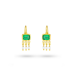گوشواره مربع کوچک سنگ خور کیا گالری Kia Gallery کد EE004