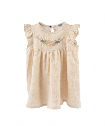 پیراهن آستین حلقه ای دخترانه ملورینا مدل am-ml-8137