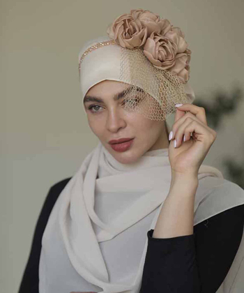 شال حجاب زنانه حجاب برتر جباری مدل 00302