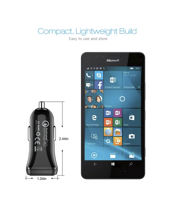 شارژر فندکی شارژ سریع QC3.0 + PD18W چویتک Choetech مدل TC0005