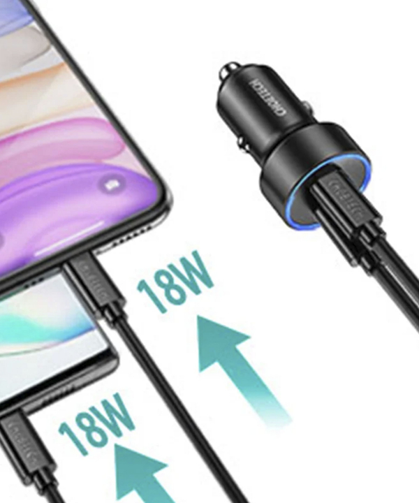 شارژر فندکی USB Type-C PD 36W چویتک Choetech مدل C0054