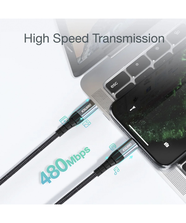 کابل 15 وات 3 آمپر USB C به Lightning چویتک Choetech مدل IP0039