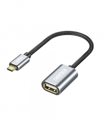 کابل OTG تبدیل Micro USB به ورودی USB چویتک Choetech مدل AB0013