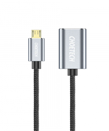 کابل OTG تبدیل Micro USB به ورودی USB چویتک Choetech مدل AB0013
