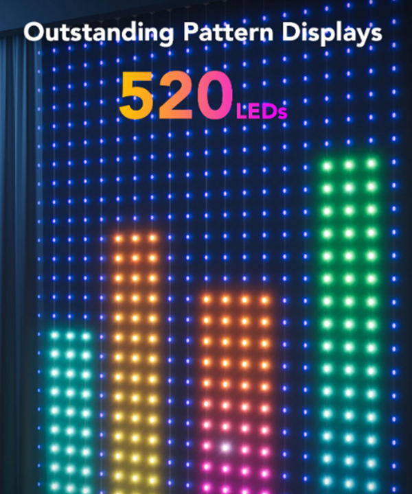 ریسه هوشمند پرده‌ای گووی Govee مدل Curtain Lights H70B1