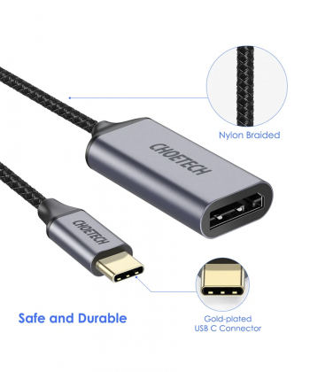 هاب 1 پورت USB-C به DP adapter چویتک Choetech مدل HUB-H11