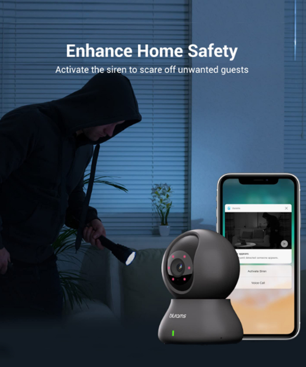 دوربین بی‌‌سیم هوشمند 3 مگاپیکسل بلورمز Blurams مدل Dome Lite 2 A31 3MP