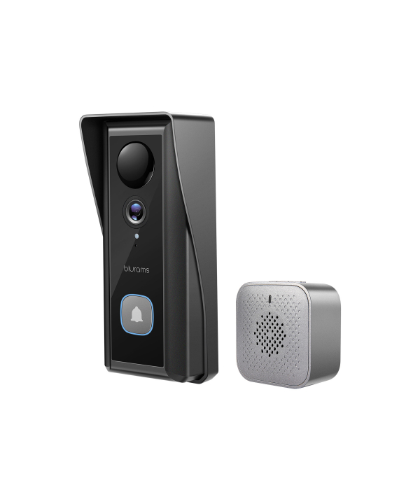 زنگ ویدیویی هوشمند بی‌سیم 2K بلورمز Blurams مدل Doorbell D10C