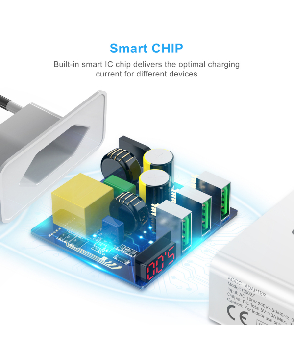 شارژر دیواری سریع 15 وات چویتک Choetech مدل C0027
