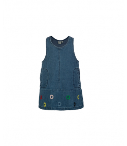 سارافون دخترانه جین آستین حلقه ای جین وست Jeanswest