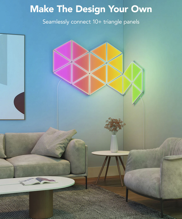 پنل روشنایی هوشمند 10 عددی گووی Govee مدل Glide Triangle Light Panels H6067