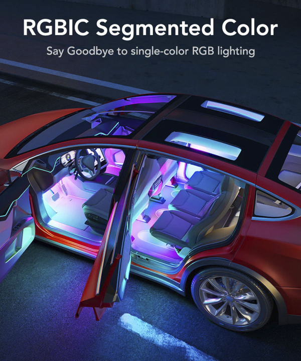 پنل روشنایی هوشمند خودرو گووی Govee مدل RGBIC Interior Car Lights H7090