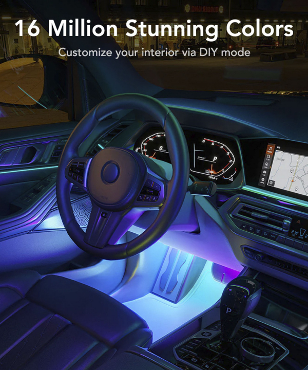 پنل روشنایی هوشمند خودرو گووی Govee مدل RGBIC Interior Car Lights H7090