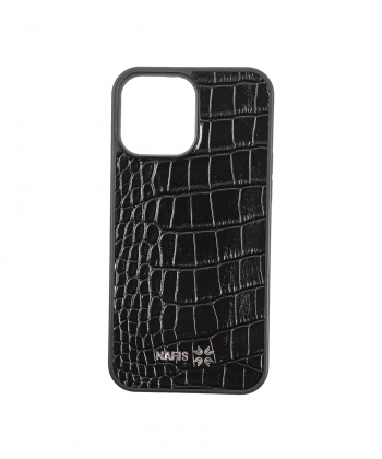 کاور موبایل چرم طبیعی چرم نفیس Nafis Leather مدل آیفون 13 پرومکس