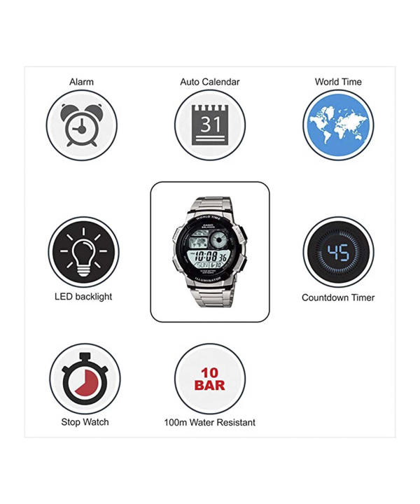 ساعت مچی دیجیتالی کاسیو Casio مدل AE-1000WD-1AVDF