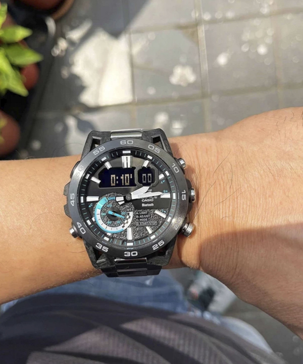 ساعت مچی عقربه‌ای مردانه کاسیو Casio مدل ECB-40DB-1ADF