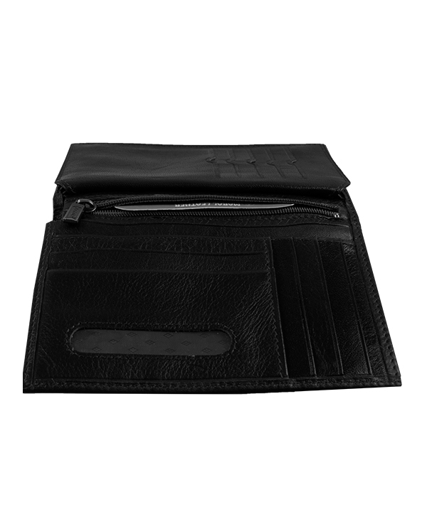 کیف پول نیم کتی مردانه مارال چرم Maral Leather مدل آروشا