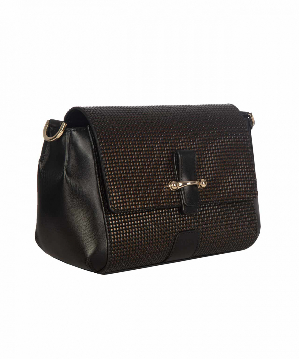 کیف دوشی  چرم زنانه مارال چرم Maral Leather مدل پرتو