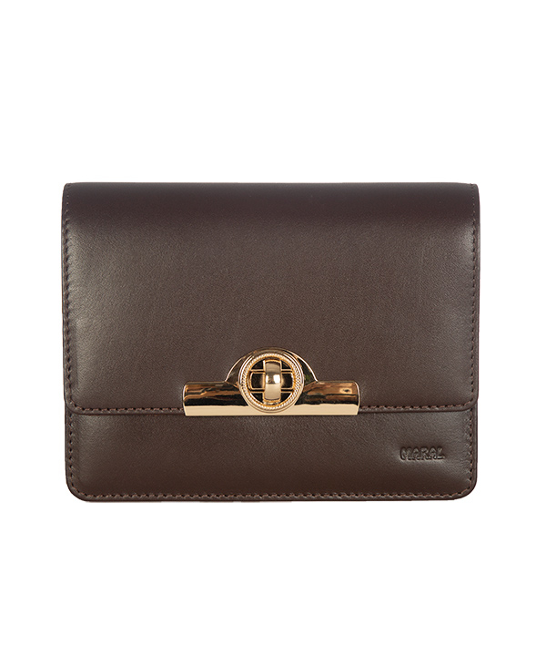 کیف مجلسی زنانه چرم مارال Maral Leather مدل ساویز - قهوه ای