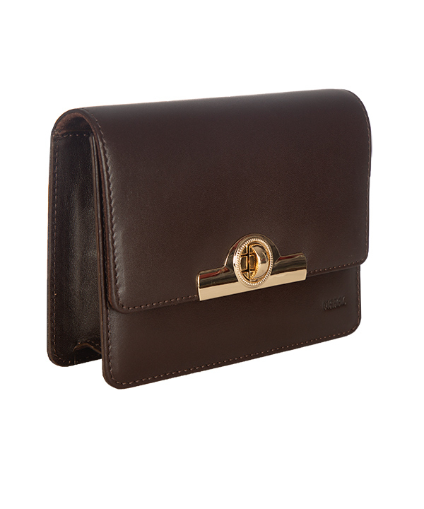 کیف مجلسی زنانه چرم مارال Maral Leather مدل ساویز - قهوه ای