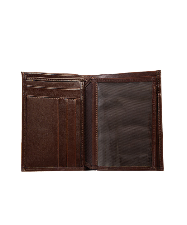 کیف پول چرم مردانه مارال چرم Maral Leather مدل پویا با رنگ قهوه ای