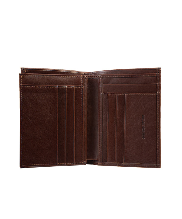 کیف پول چرم مردانه مارال چرم Maral Leather مدل پویا با رنگ قهوه ای