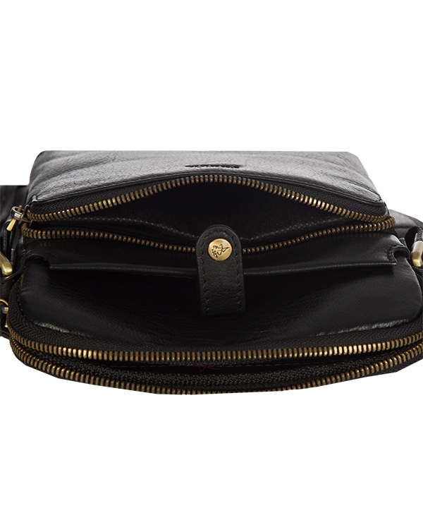 کیف دوشی چرم طبیعی مارال چرم Maral Leather مدل سینا