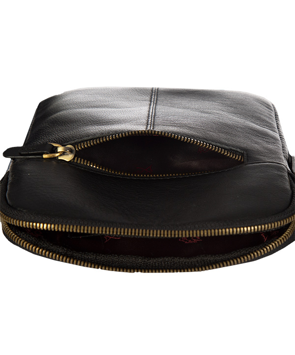 کیف دوشی چرم طبیعی مارال چرم Maral Leather مدل سینا