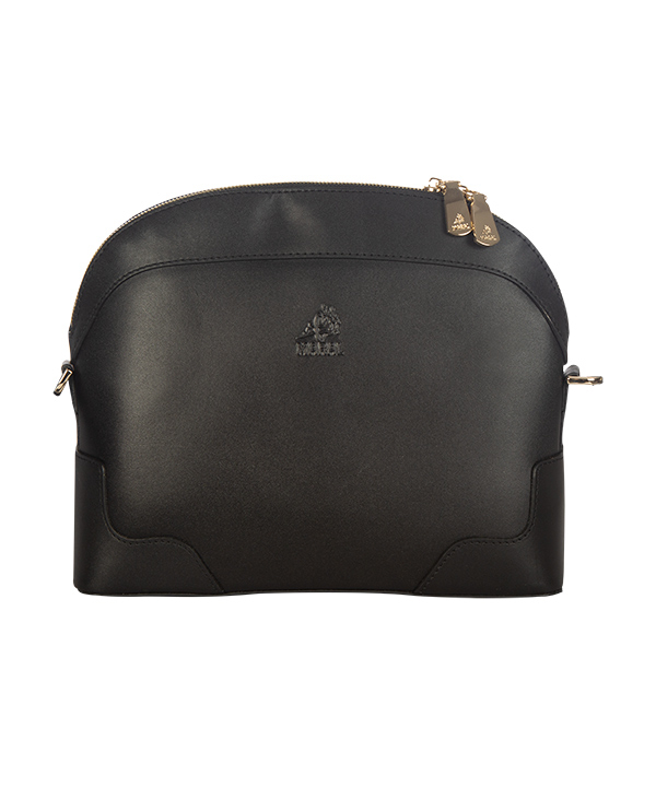 کیف دوشی زنانه چرم طبیعی مشکی مارال چرم Maral Leather مدل سون