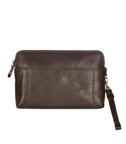 کیف پاسپورتی قهوه ای مارال چرم Maral Leather مدل نامدار