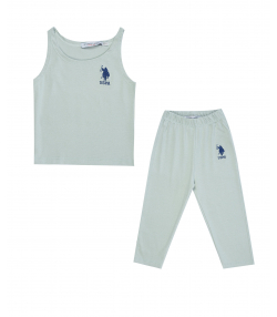 تاپ و شلوارک دخترانه یو اس پولو کیدز US Polo Kids کد 4062A1
