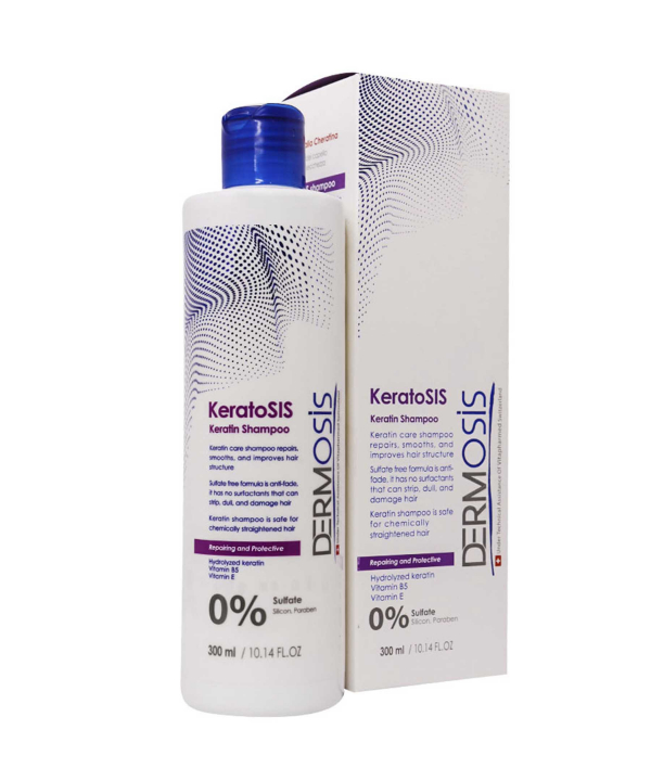 شامپو کراتین درموسیس Dermosis مناسب موهای آسیب‌ دیده 300 میلی‌ لیتر